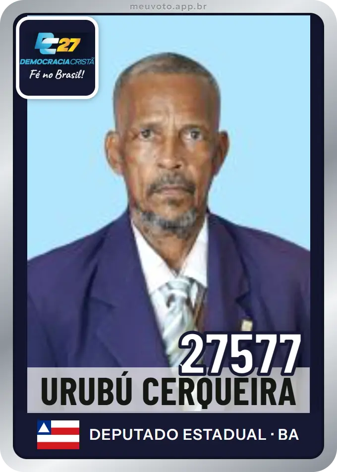 Carta de Urubú Cerqueira, número 27577, DC