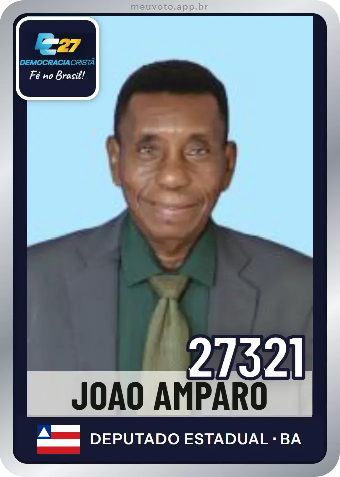 Carta de Joao Amparo, número 27321, DC