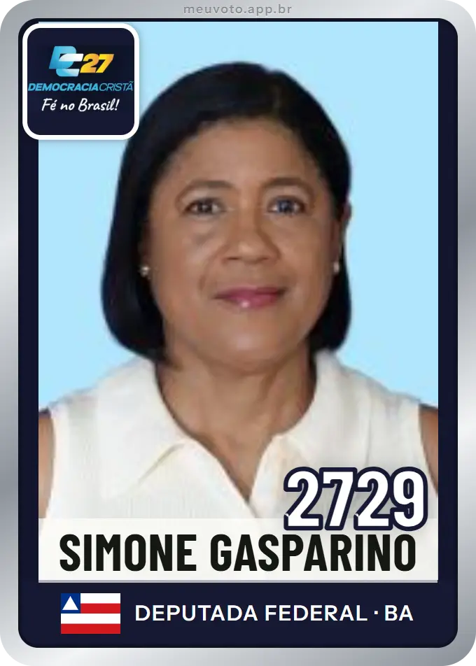 Carta de Simone Gasparino, número 2729, DC