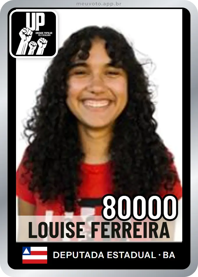 Carta de Louise Ferreira, número 80000, UP