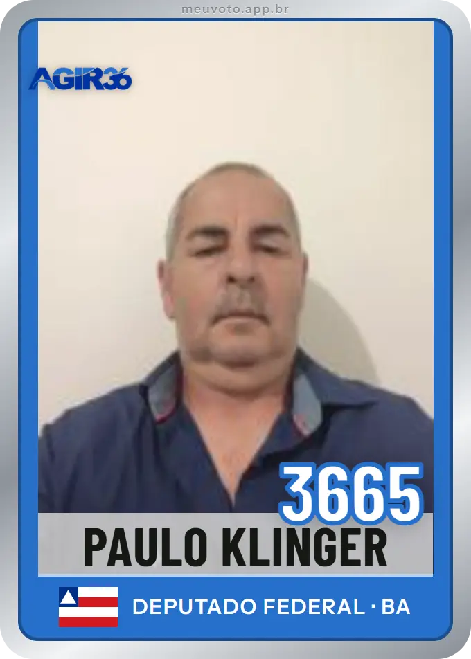 Carta de Paulo Klinger, número 3665, Agir