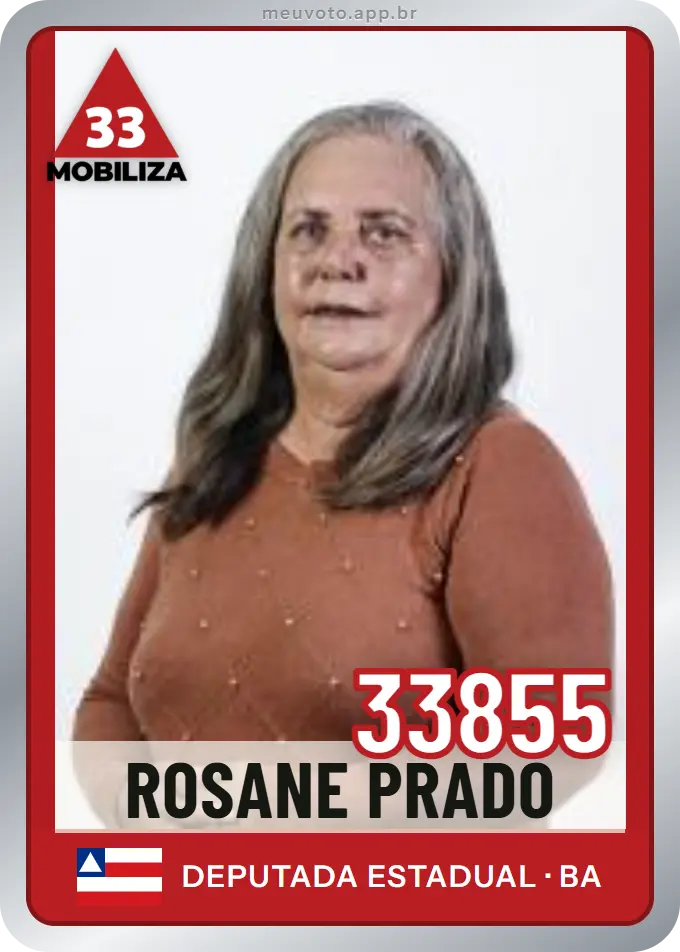 Carta de Rosane Prado, número 33855, Mobiliza