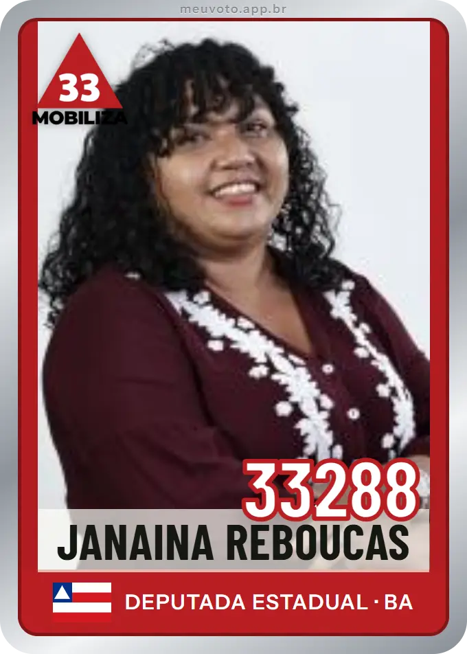 Carta de Janaina Reboucas, número 33288, Mobiliza