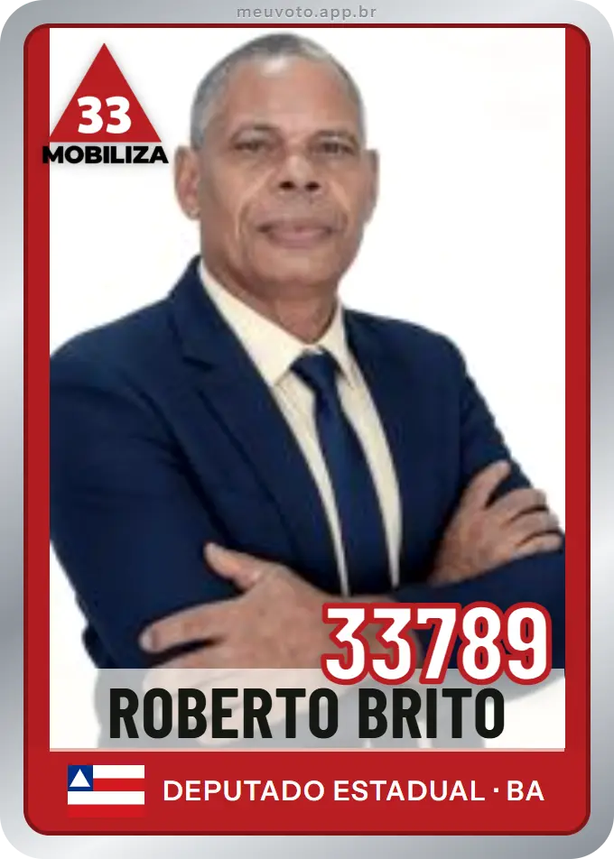Carta de Roberto Brito, número 33789, Mobiliza