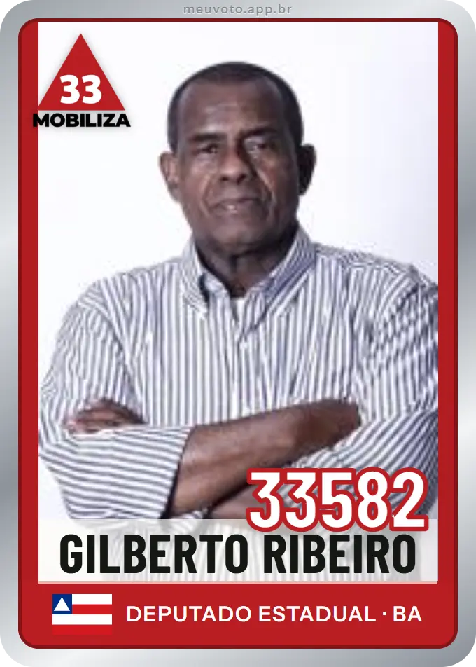 Carta de Gilberto Ribeiro, número 33582, Mobiliza