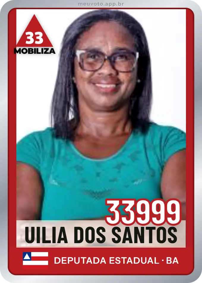 Carta de Uilia dos Santos, número 33999, Mobiliza