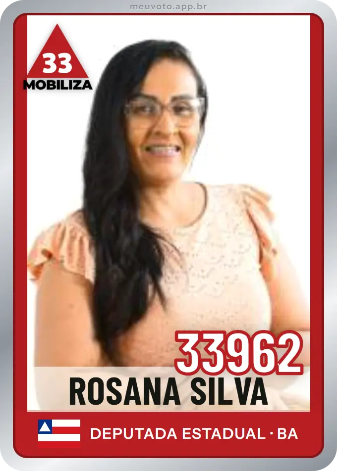 Carta de Rosana Silva, número 33962, Mobiliza