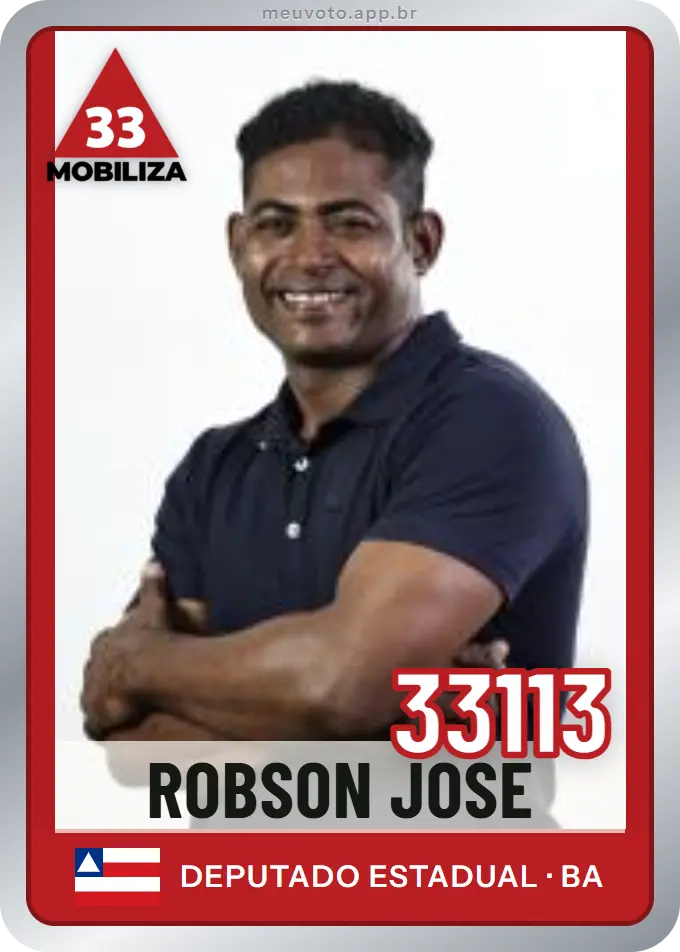 Carta de Robson José, número 33113, Mobiliza