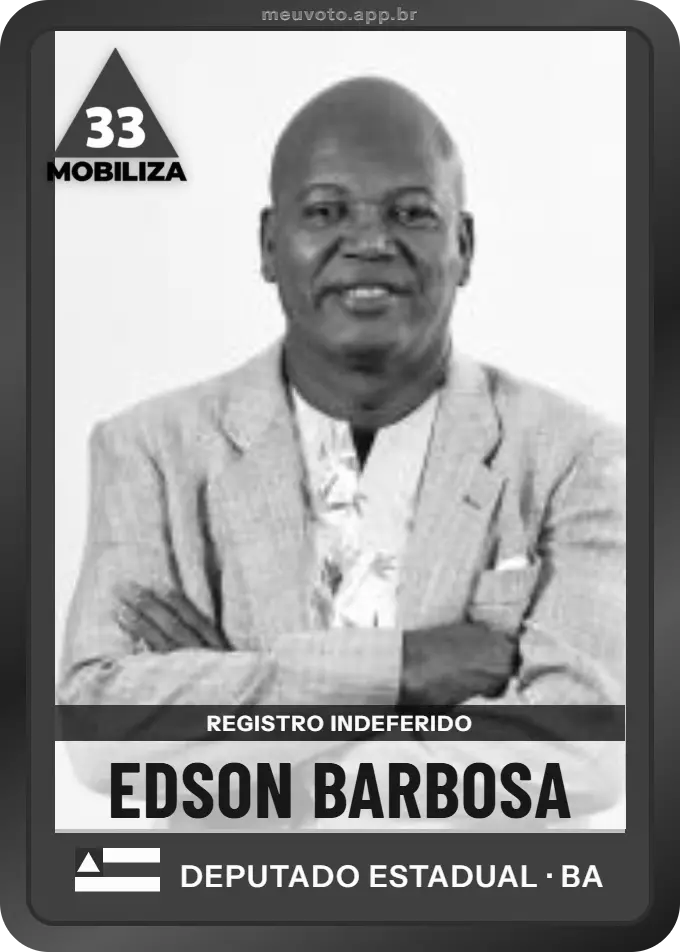 Carta de Edson Barbosa, Mobiliza. Teve o registro indeferido pelo TSE e não vai à urna.