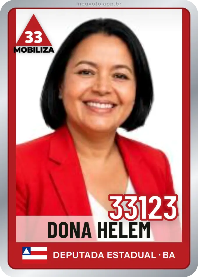 Carta de Dona Helem, número 33123, Mobiliza
