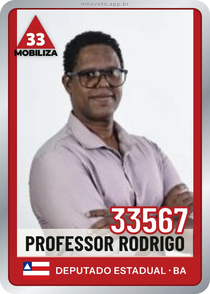 Carta de Professor Rodrigo, número 33567, Mobiliza