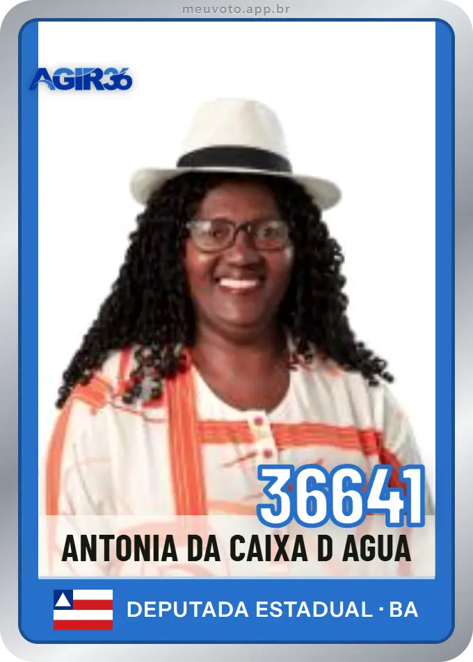 Carta de Antonia da Caixa D Agua, número 36641, Agir