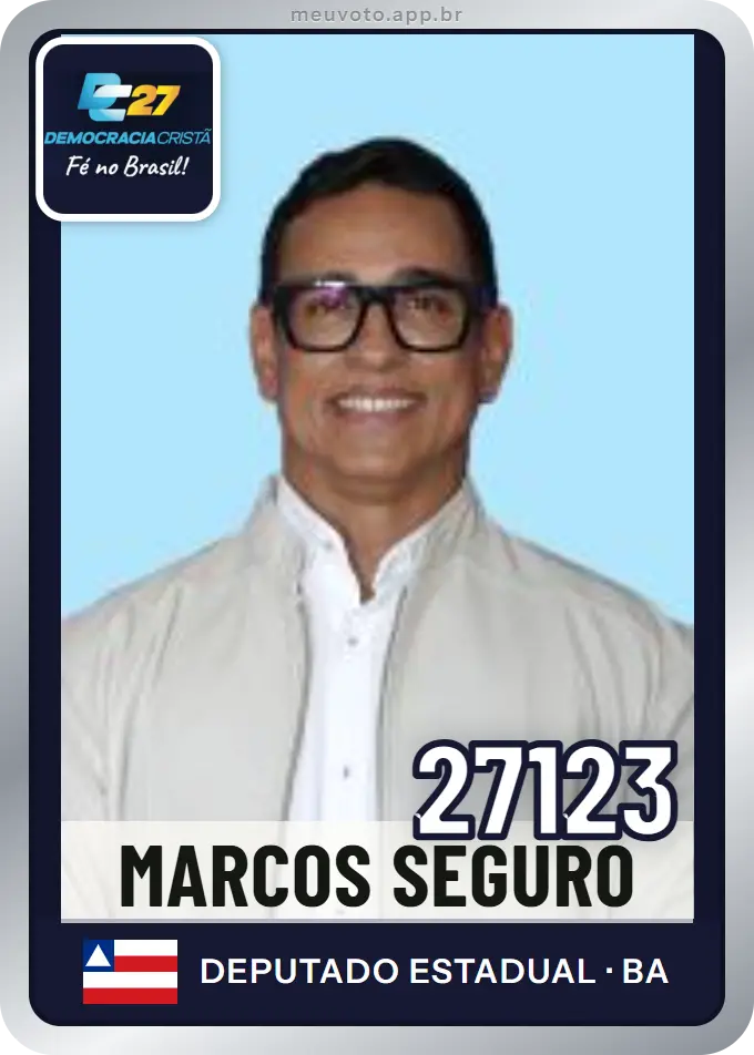Carta de Marcos Seguro, número 27123, DC