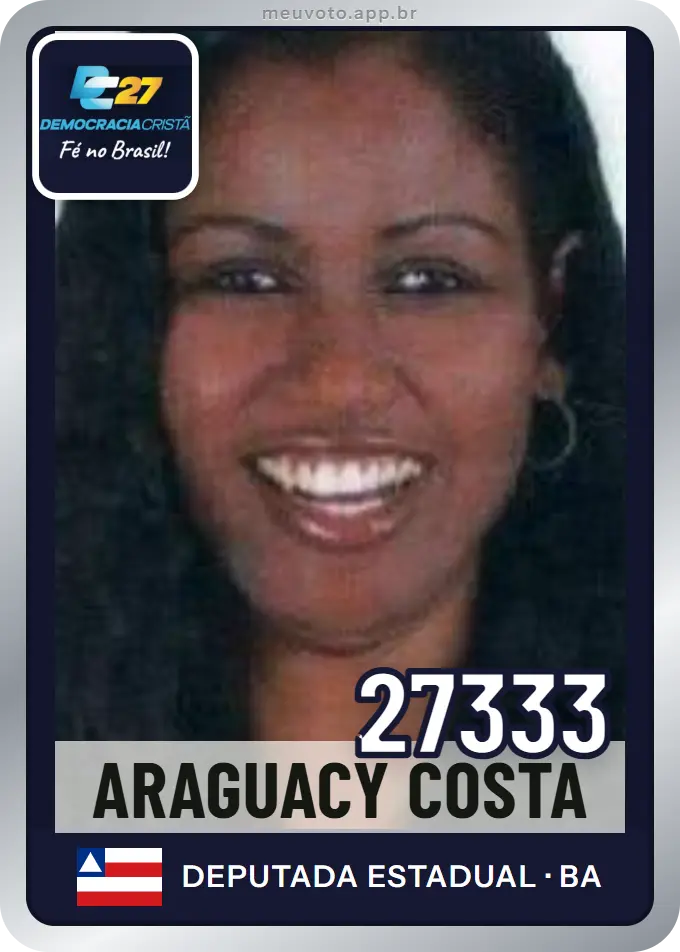 Carta de Araguacy Costa, número 27333, DC