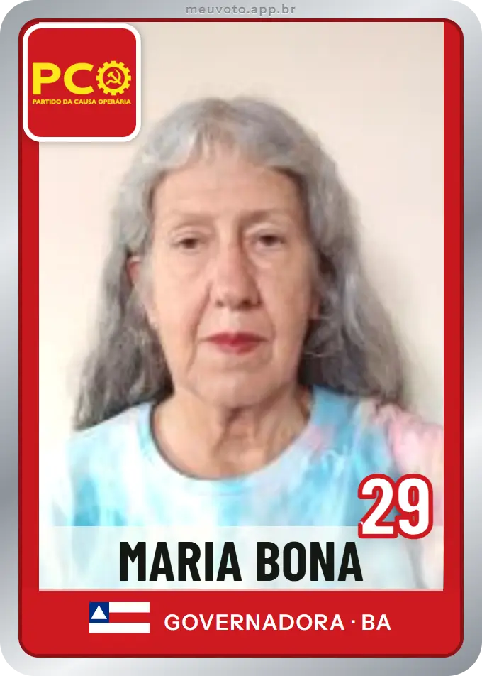 Carta de Maria Bona, número 29, PCO