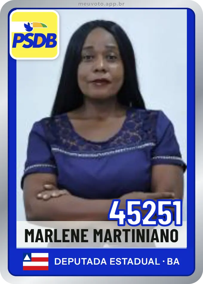 Carta de Marlene Martiniano, número 45251, PSDB