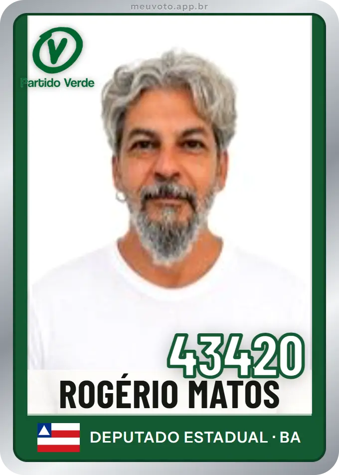 Carta de Rogério Matos, número 43420, PV