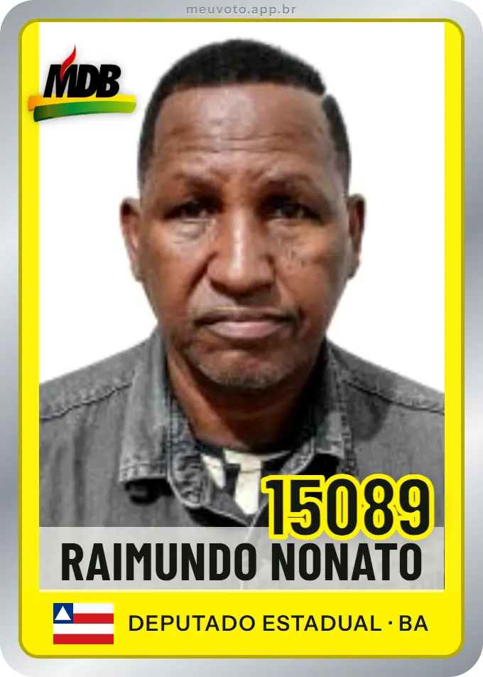 Carta de Raimundo Nonato, número 15089, MDB
