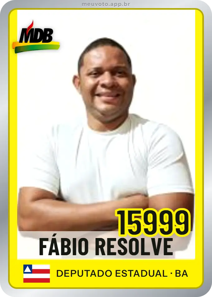 Carta de Fábio Resolve, número 15999, MDB