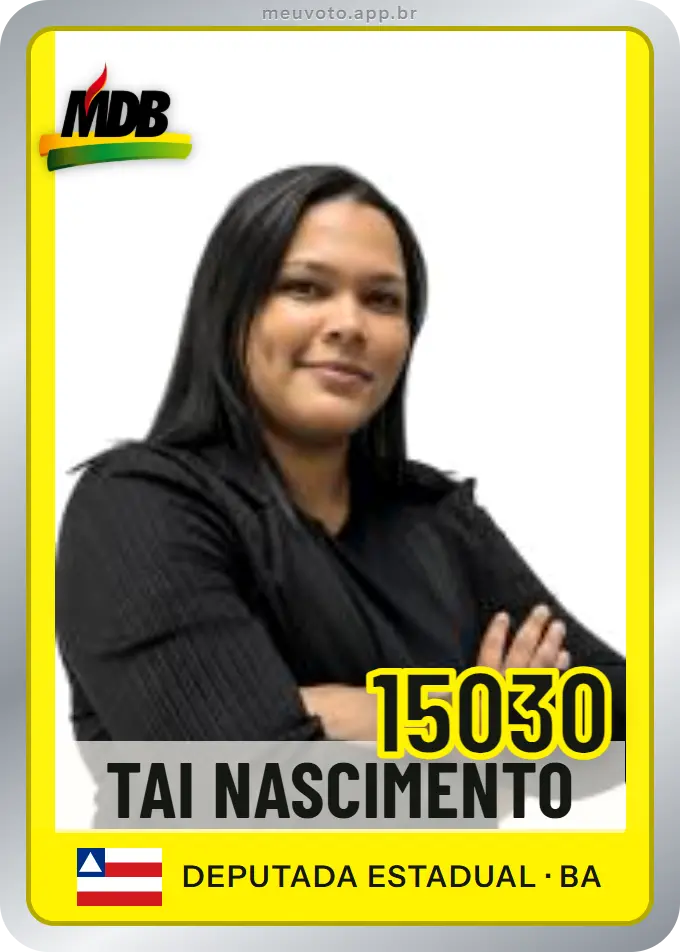 Carta de Tai Nascimento, número 15030, MDB
