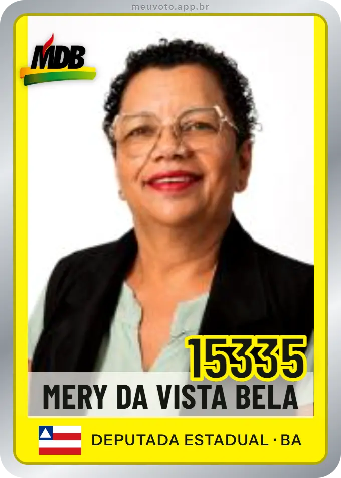 Carta de Mery da Vista Bela, número 15335, MDB