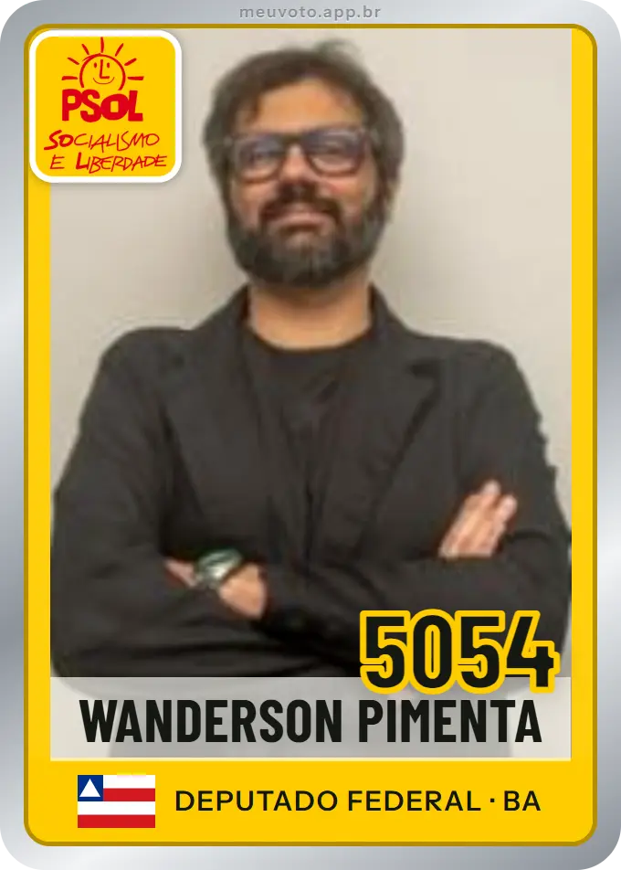 Carta de Wanderson Pimenta, número 5054, PSOL