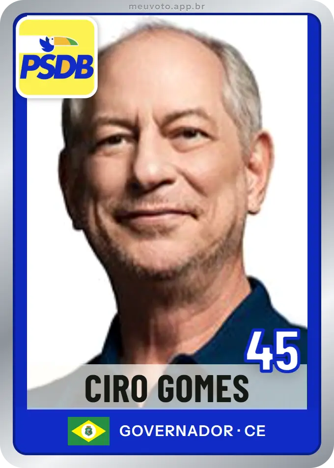 Carta de Ciro Gomes, número 45, PSDB