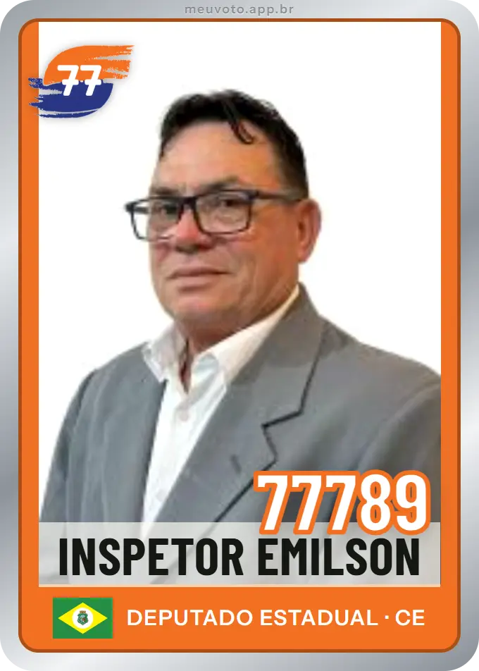 Carta de Inspetor Emilson, número 77789, Solidariedade