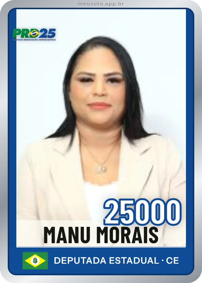 Carta de Manu Morais, número 25000, PRD