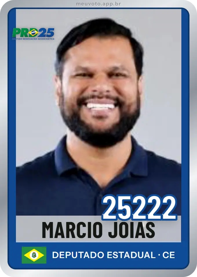 Carta de Marcio Jóias, número 25222, PRD