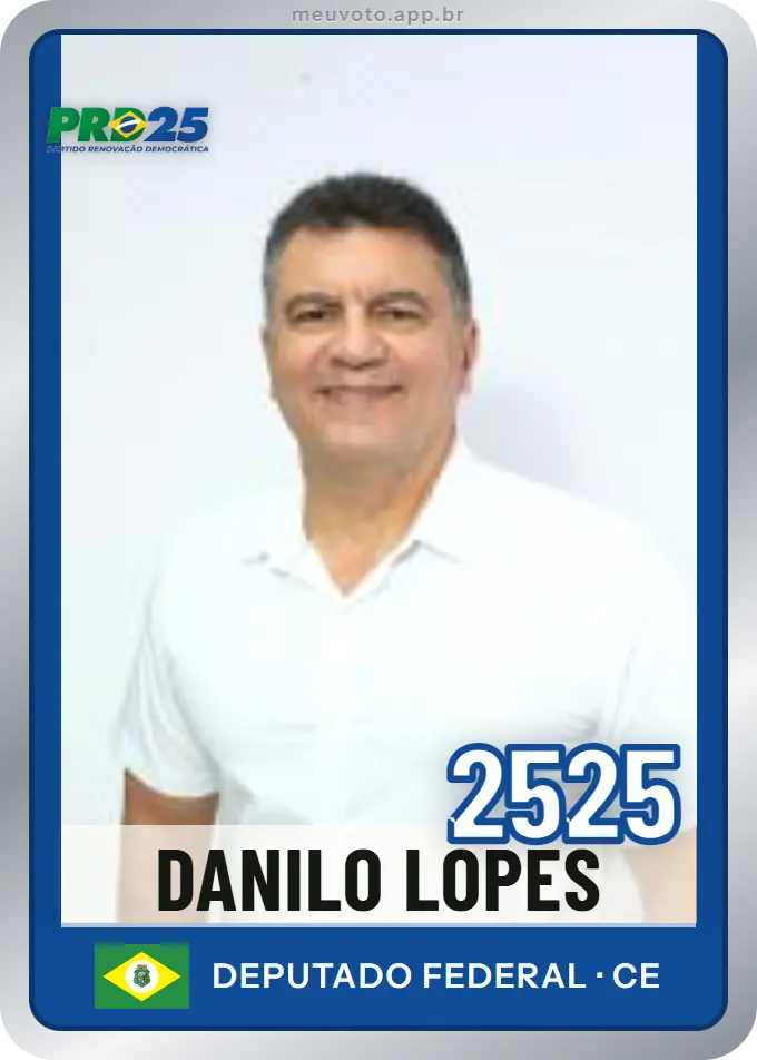 Carta de Danilo Lopes, número 2525, PRD