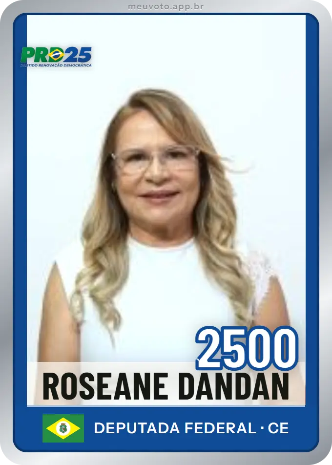 Carta de Roseane Dandan, número 2500, PRD
