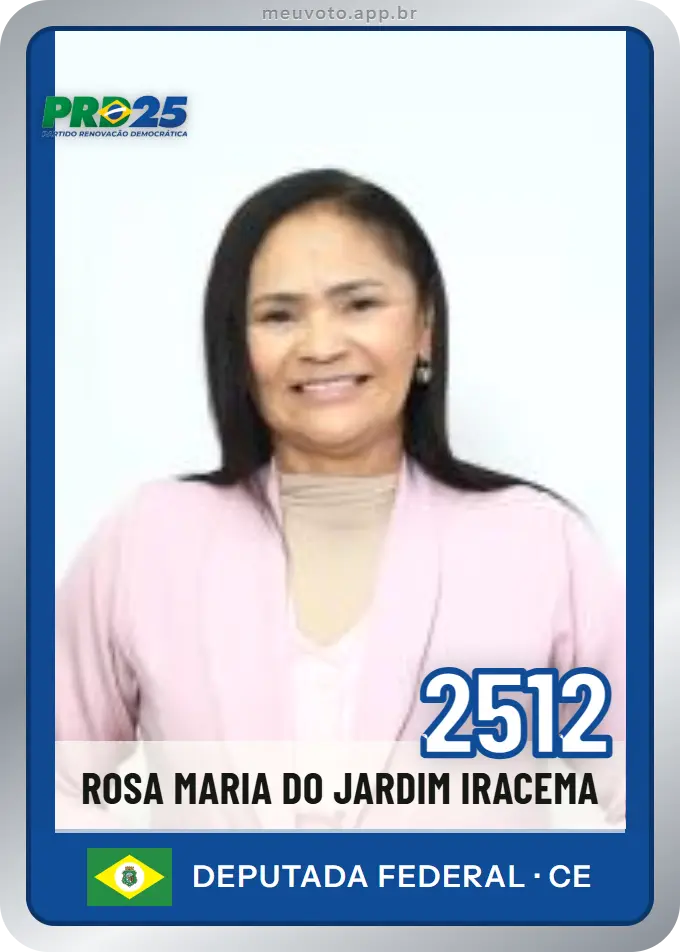 Carta de Rosa Maria do Jardim Iracema, número 2512, PRD