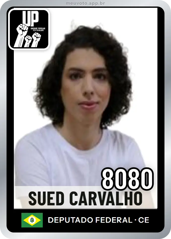 Carta de Sued Carvalho, número 8080, UP