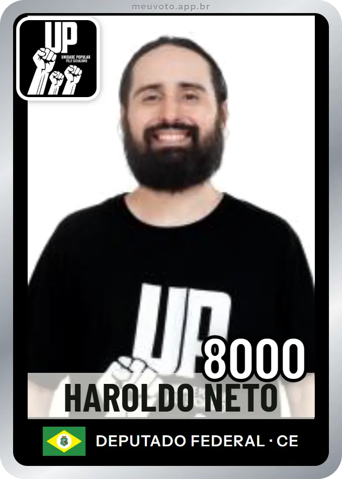 Carta de Haroldo Neto, número 8000, UP