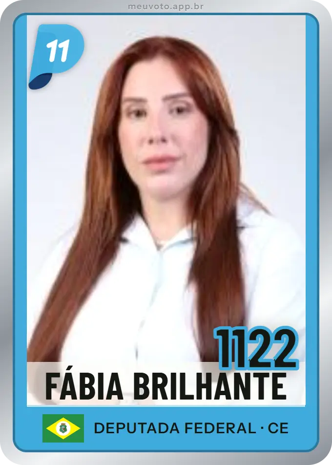 Carta de Fábia Brilhante, número 1122, PP