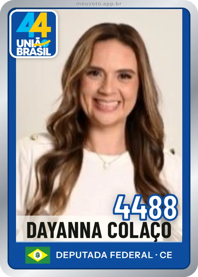 Carta de Dayanna Colaço, número 4488, União