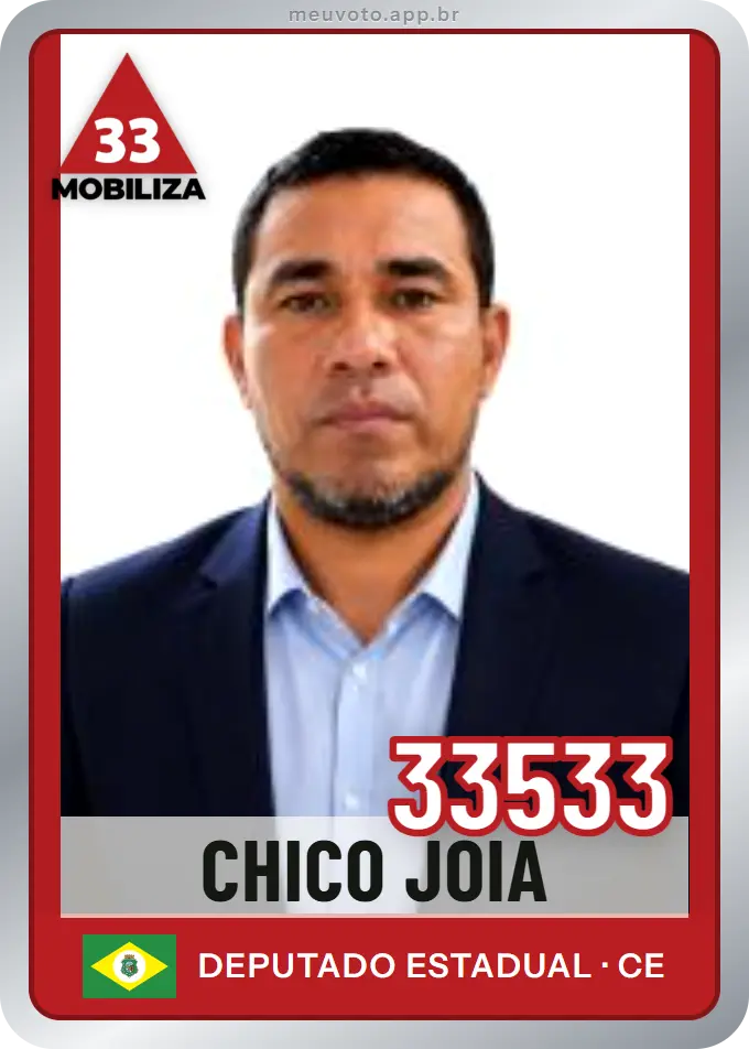 Carta de Chico Joia, número 33533, Mobiliza