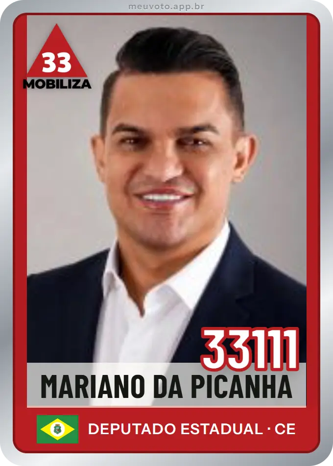 Carta de Mariano da Picanha, número 33111, Mobiliza