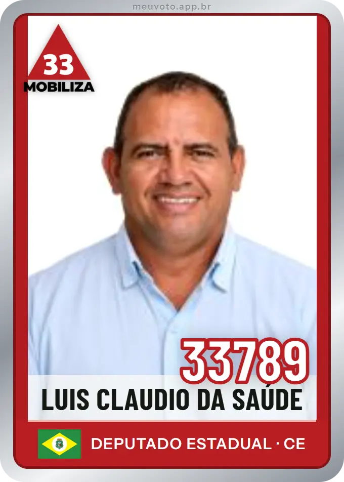 Carta de Luis Claudio da Saúde, número 33789, Mobiliza