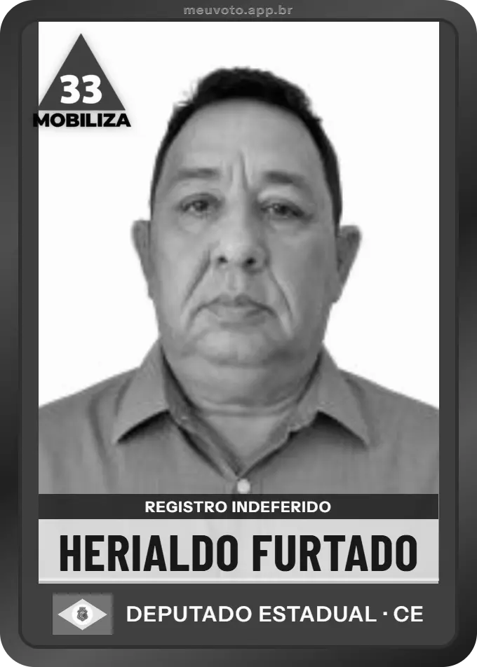 Carta de Herialdo Furtado, Mobiliza. Teve o registro indeferido pelo TSE e não vai à urna.