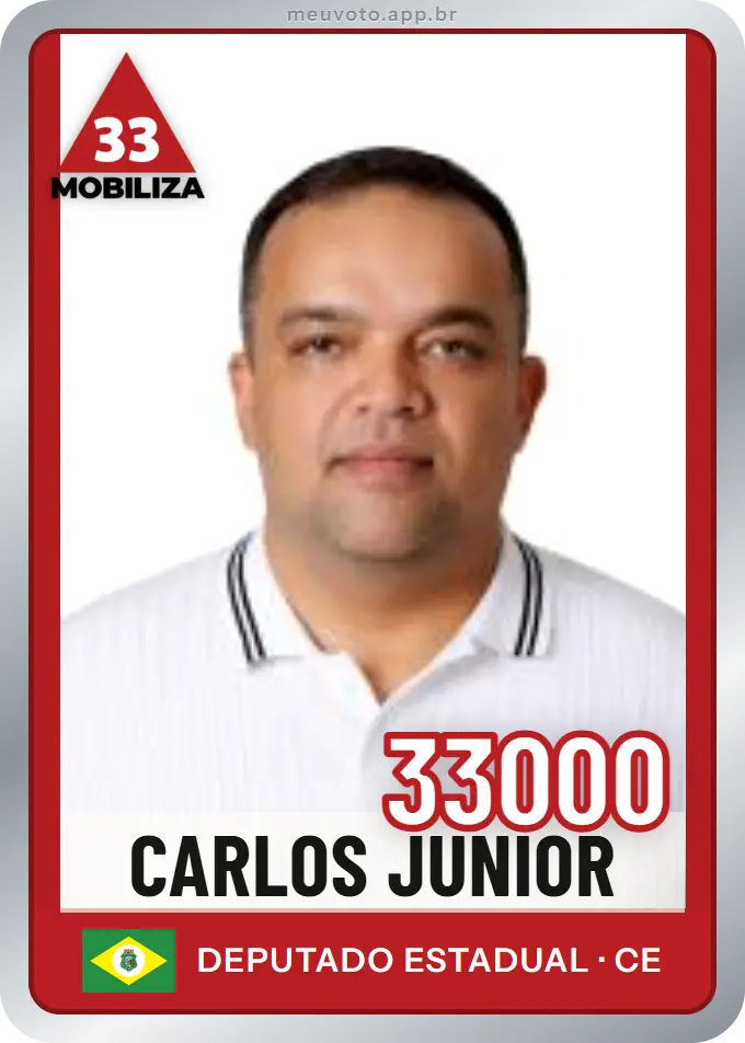 Carta de Carlos Junior, número 33000, Mobiliza