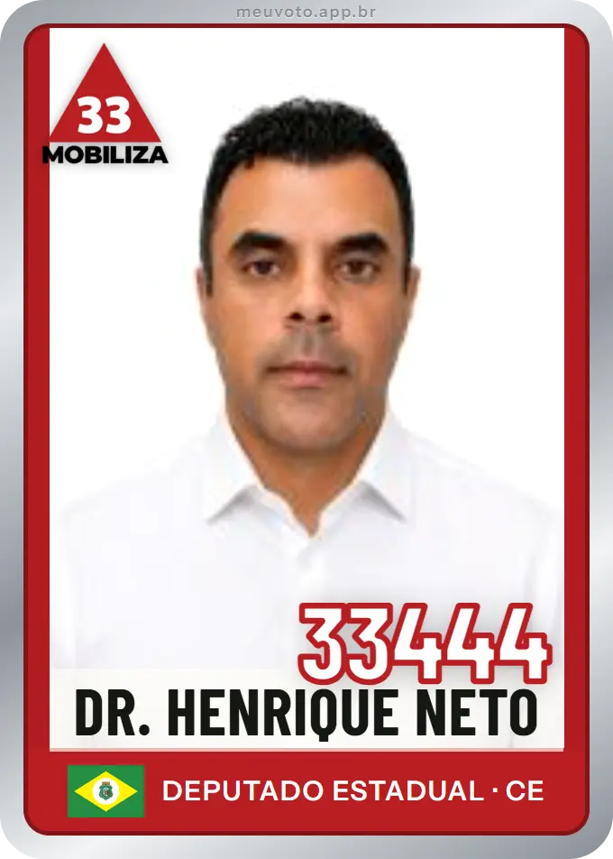 Carta de Dr. Henrique Neto, número 33444, Mobiliza
