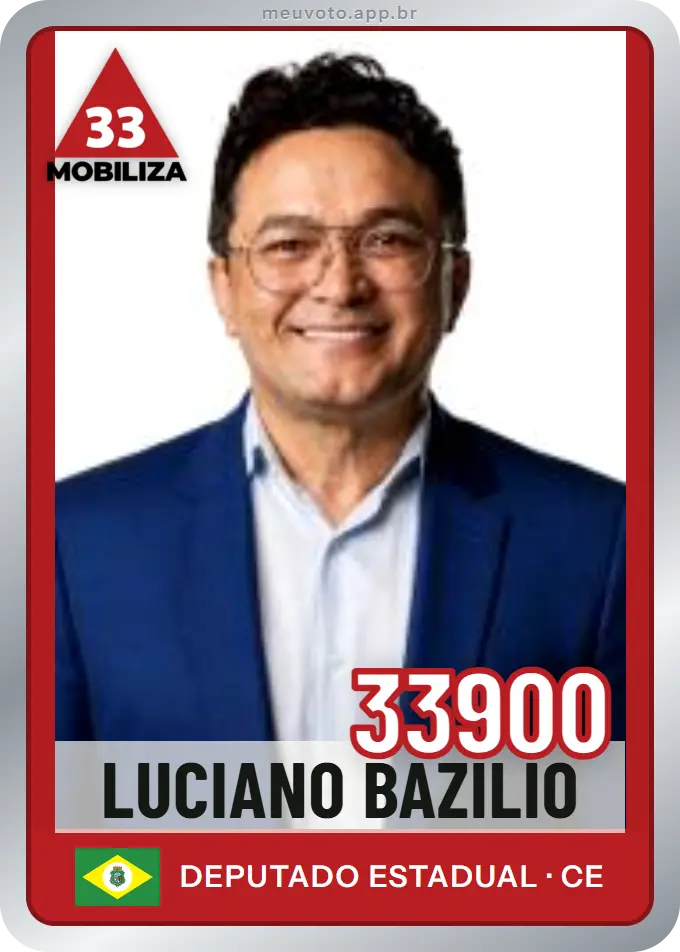 Carta de Luciano Bazilio, número 33900, Mobiliza