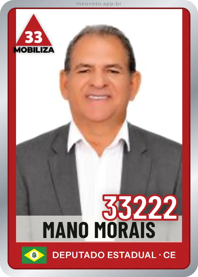 Carta de Mano Morais, número 33222, Mobiliza