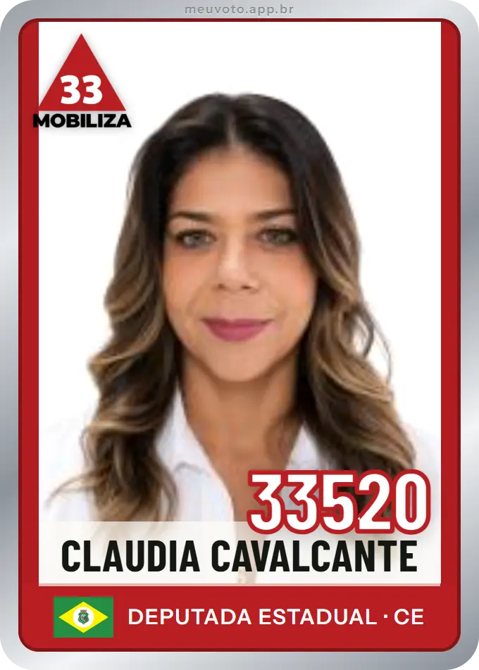 Carta de Claudia Cavalcante, número 33520, Mobiliza