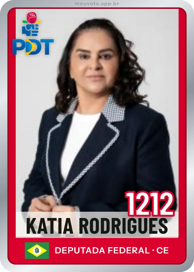Carta de Katia Rodrigues, número 1212, PDT