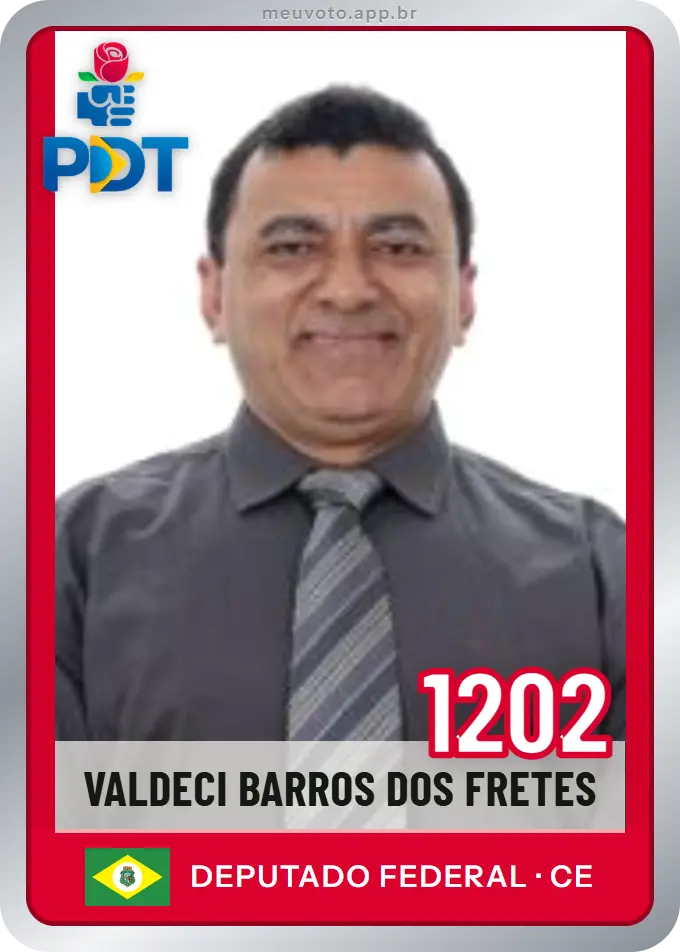 Carta de Valdeci Barros dos Fretes, número 1202, PDT