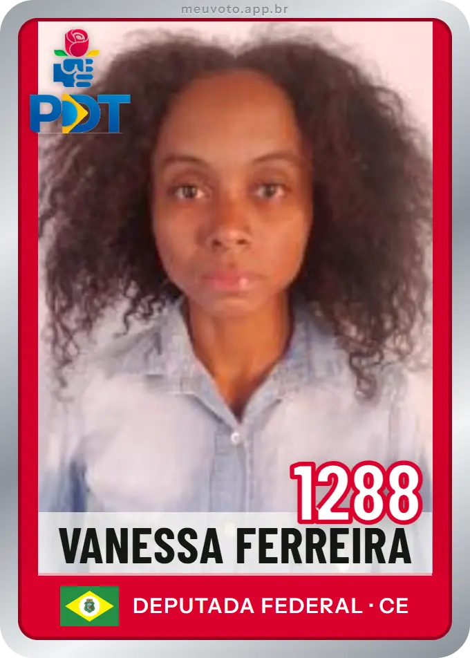 Carta de Vanessa Ferreira, número 1288, PDT