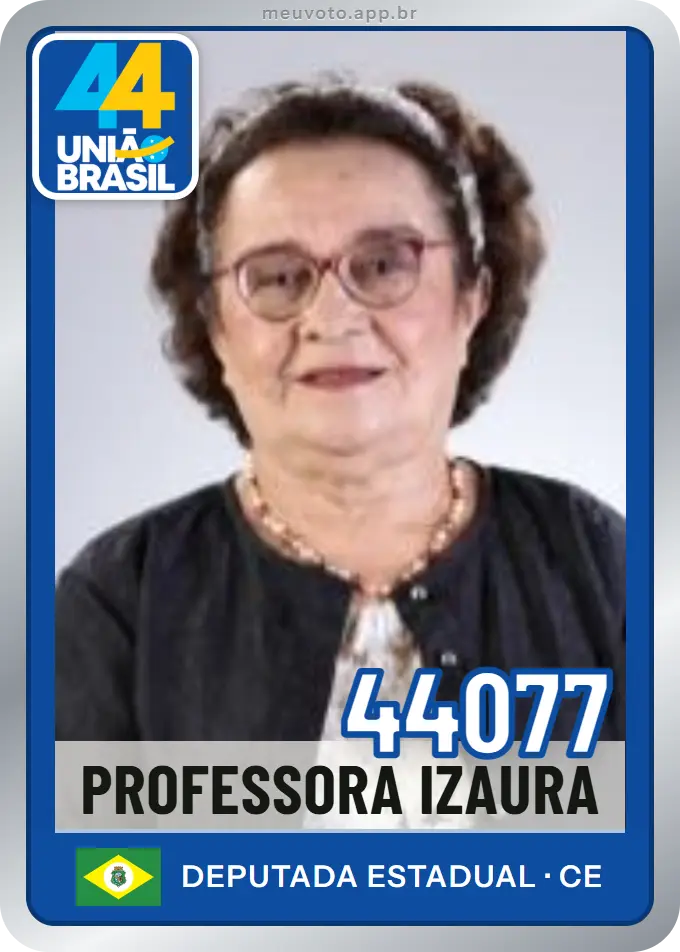 Carta de Professora Izaura, número 44077, União